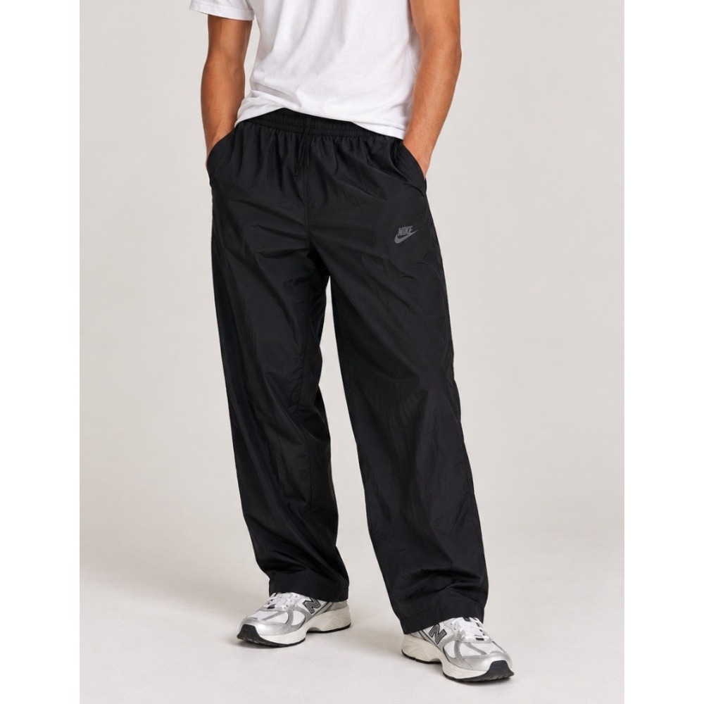 NEW Nike Sportswear Mens XL Black Track Pants Lined Windbreaker 274011-010 Y2K